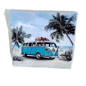 Volkswagen Bus Surfs Up Van Canvas Wall Art 8 x 8 Ready to Hang NEW Small Space